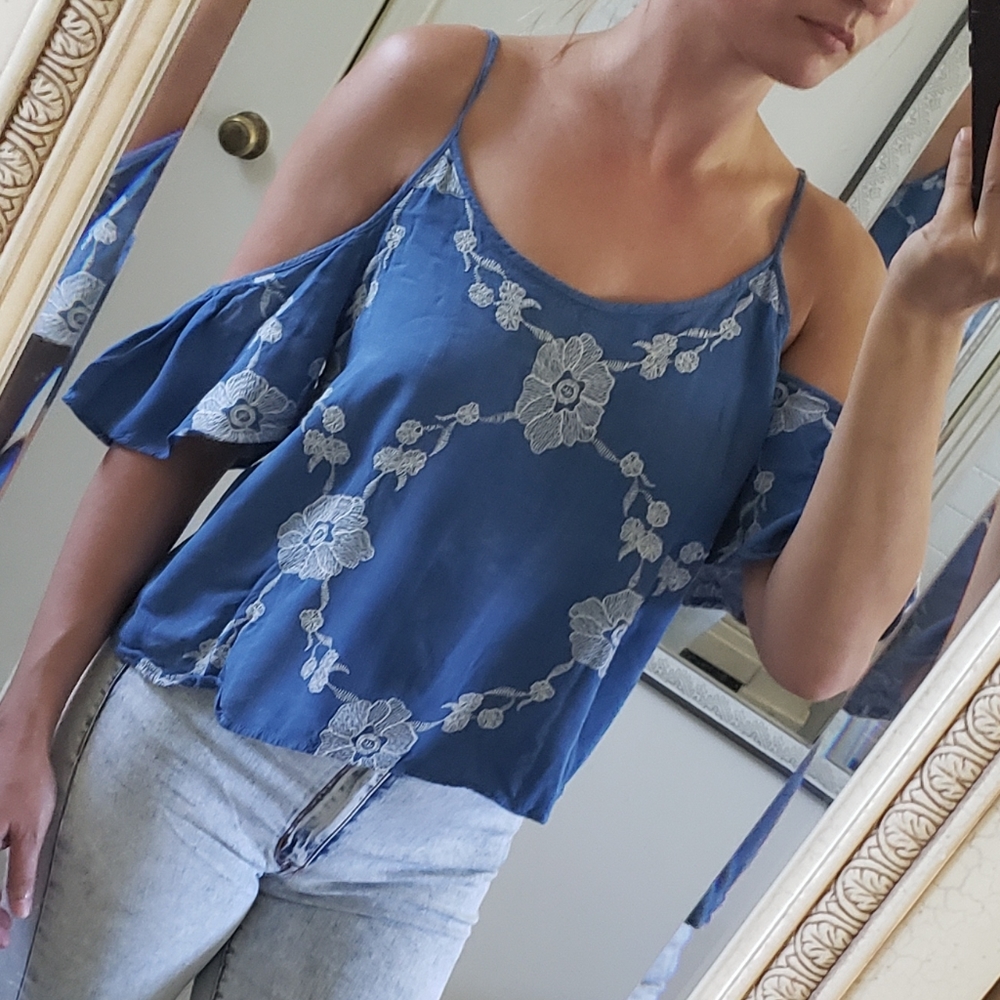 Boho off the shoulder top